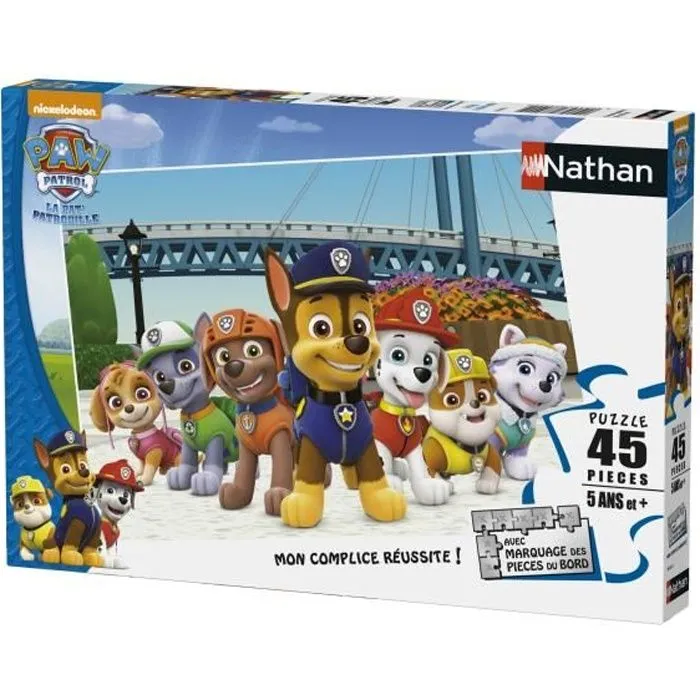 PAT' PATROUILLE Puzzle 45 pièces - Nathan - Prêts à intervenir-0