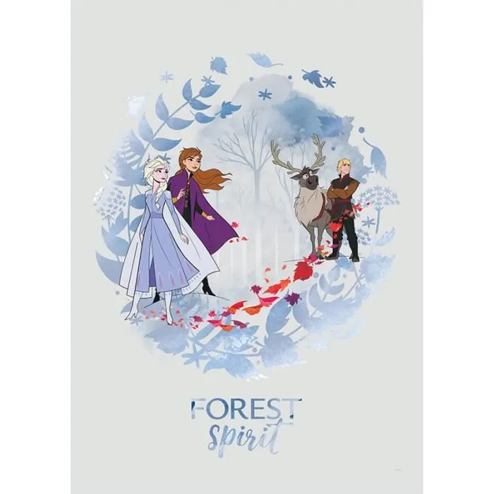 Poster Disney La Reine des Neiges 2 - Esprit de la forêt 50 cm x 70 cm - KOMAR - Décoration murale-0