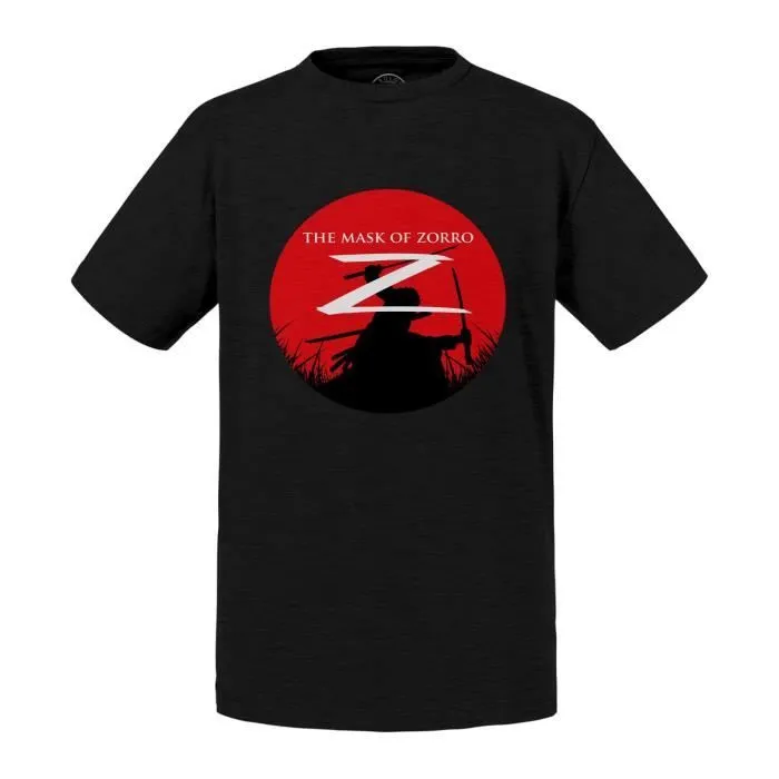 T-shirt Enfant Noir Pirate x Hunter - Zorro Parodie Film Anime-0
