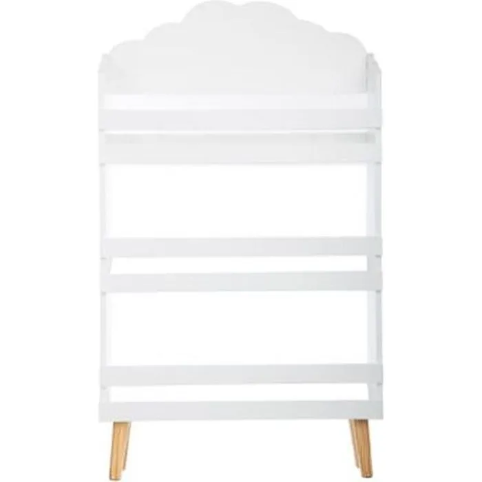 Bibliothèque nuage blanc - ATMOSPHERA FOR KIDS - Petite taille - 3 étagères-0