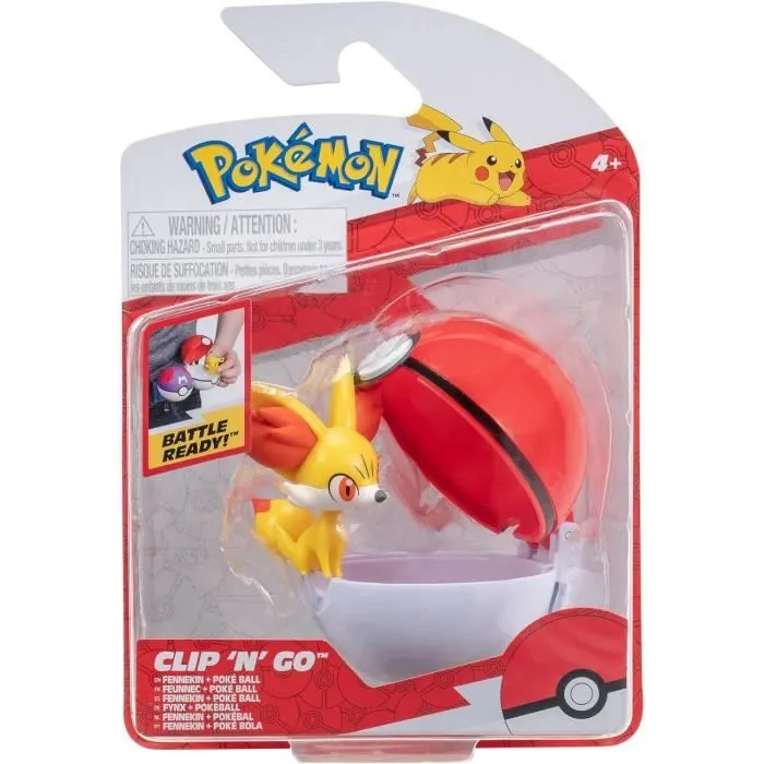 Jouet - JAZWARES - Pokémon Clip'n'Go - Fynx - Poké Ball - Intérieur - Enfant-0
