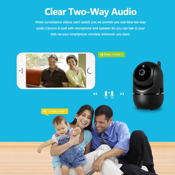 Bébé Moniteur - Babyphone Ecoute Bébé Vidéo Sans Fil avec détecteur de mouvement automatique à vision de nuit -A1-3