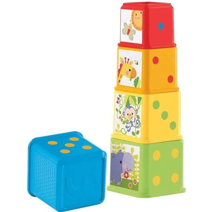 Cubes Découvertes Fisher-Price - Jouet éducatif pour bébé de 6 mois et plus-0