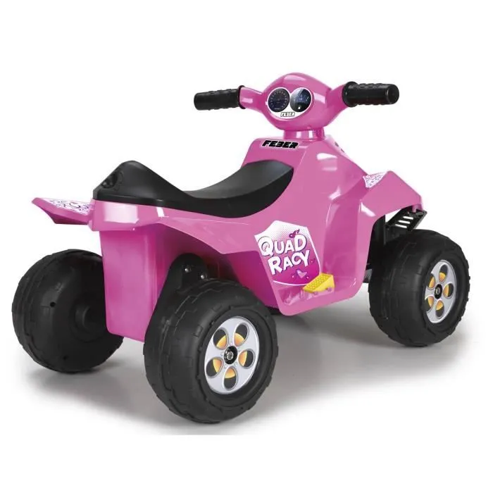 Quad électrique 6V Racy - rose - FEBER-2