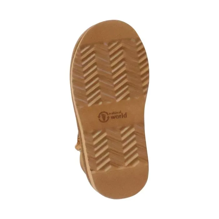 Bottines Chausson  Cuir Natural World Bota Alta Merino - Marron-4