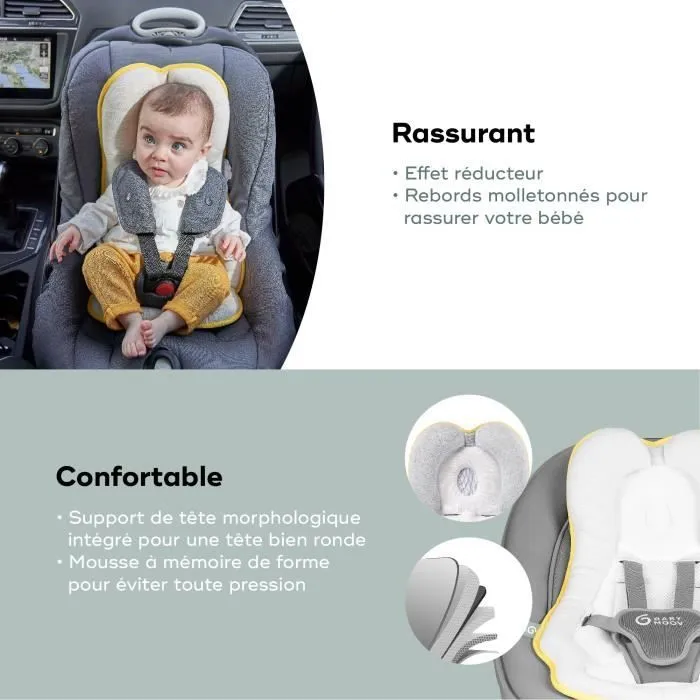 Babymoov Réducteur Nouveau-né Universel Cosymorpho, Tissu Respirant, De 0 à 6 mois, Fresh Smokey-3