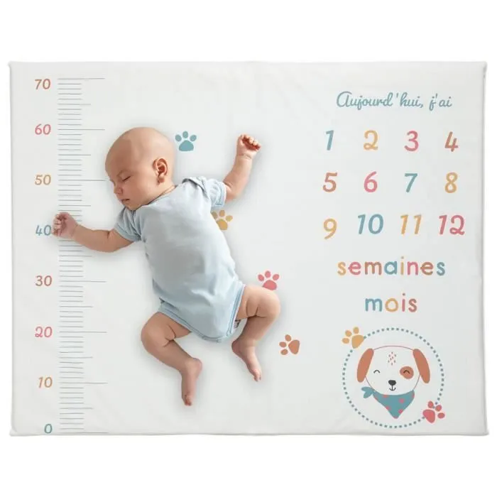 Tapis de jeu Toutou - Tapis de parc 72x92 cm - Tapis d'éveil imperméable-1