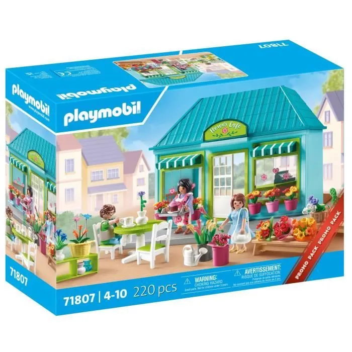 PLAYMOBIL 71807 Boutique de fleuriste et salon de thé-0