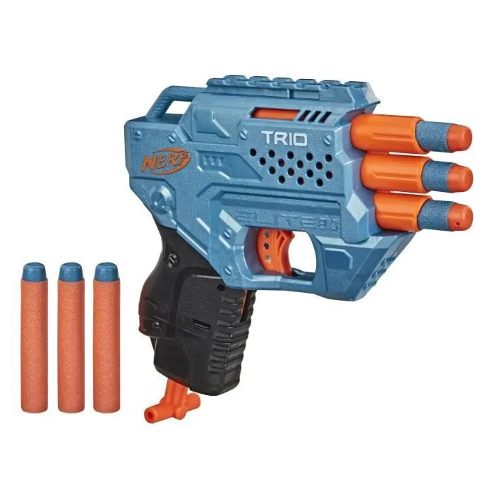 NERF - Elite 2.0 - Blaster Trio TD-3 - Pistolet à fléchettes personnalisable avec 6 fléchettes incluses-1