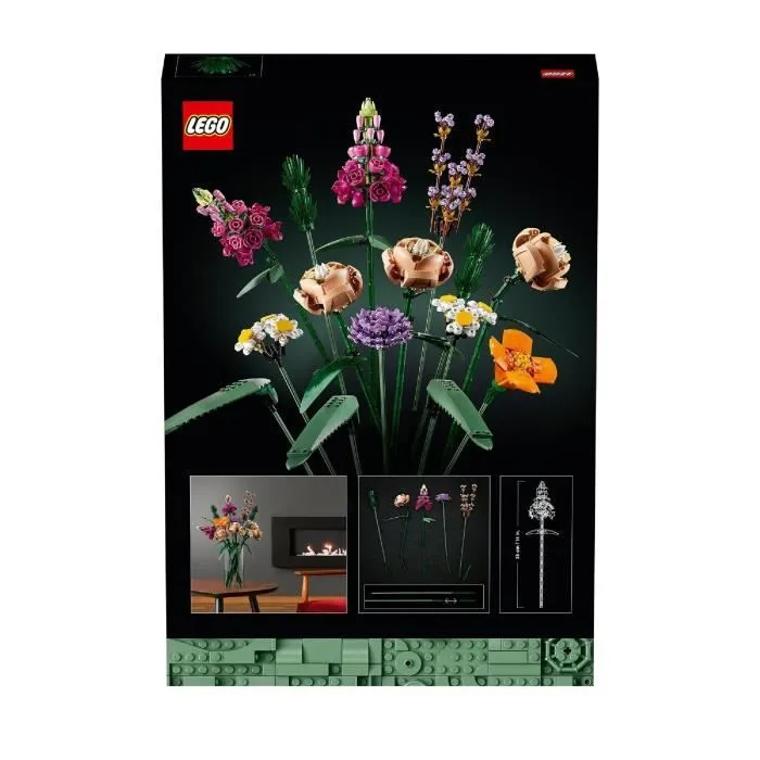 LEGO® 10280 Icons Bouquet de fleurs, Fleurs artificielles, collection botanique, set pour adultes-4