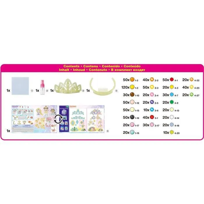 Jeu de perles à repasser - AQUABEADS - Diadème Princesses Disney-2