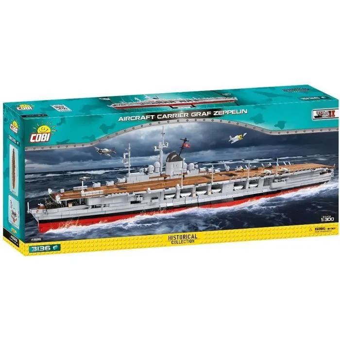 Jeux de Construction - Cobi 4826 - Aircraft Carrier Graf Zeppelin-0