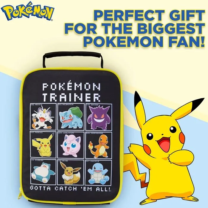 Lunch box - boite a repas Pokemon Sac Isotherme Repas Enfant - Lunch Box Enfant Dejeuner Gouter Pique Nique (Multi)-3