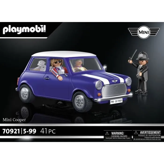 PLAYMOBIL 70921 Mini Cooper, Classic cars, Adulte, Voiture de collection-8