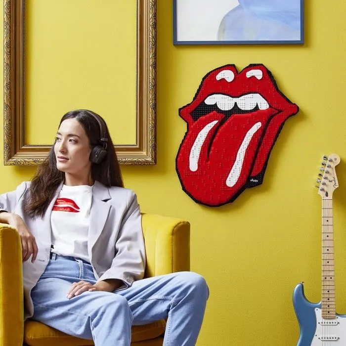 LEGO® 31206 Art The Rolling Stones, Accessoire de Décoration Intérieure et Loisir Créatif pour Adultes, Cadeau Musique Rock'n'roll-4