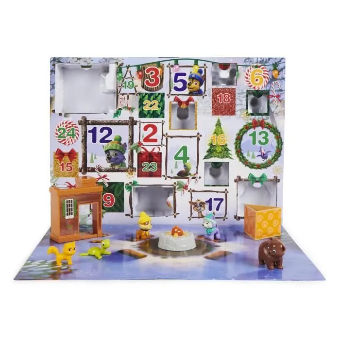 Calendrier de l'Avent Pat' Patrouille - PAW PATROL - 7 figurines de chiots - 3 ans et +-1