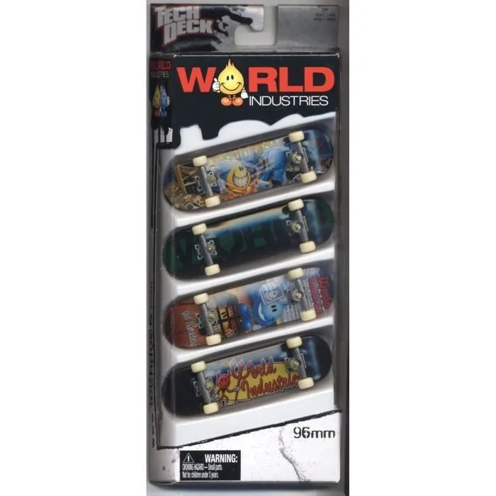 TECH DECK Pack 4 Fingerboard World Industries-0