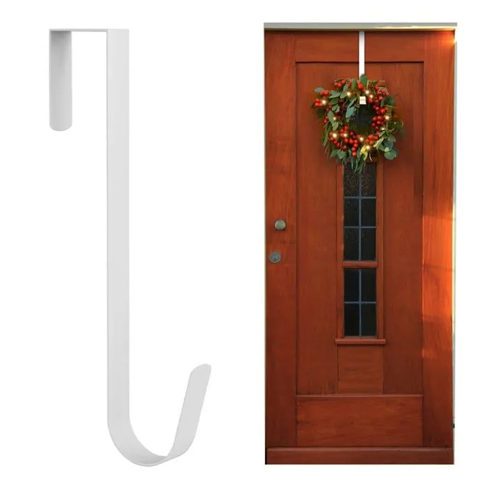 Ansio - ANSIO 7323 - Support de Couronne de Noel pour Porte d'entree, 31,7 cm, pour decoration de Noel - Lot de 1 - Blanc-0