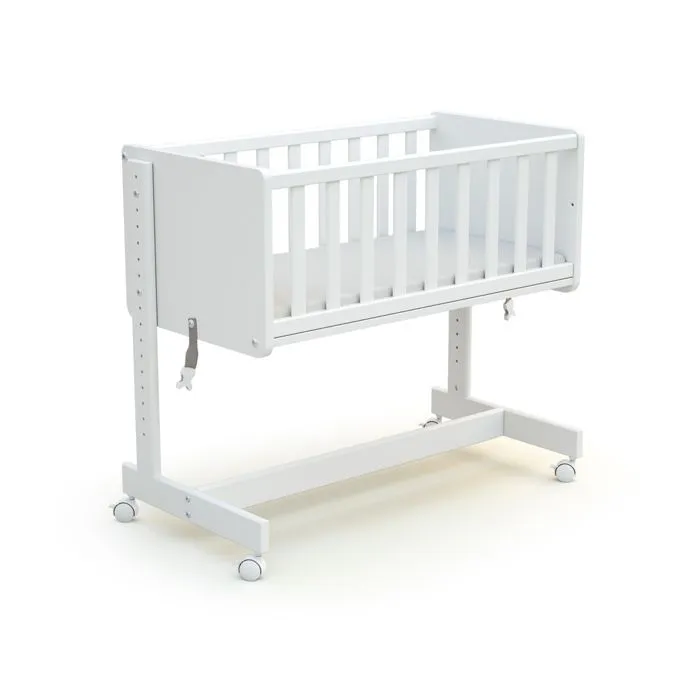 AT4 -  Berceau cododo évolutif CONFORT en bois  Blanc - Taille unique-0