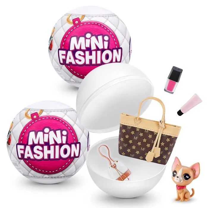 Zuru 5 surprise - 77246 - 5 SURPRISE Mini Fashion - Sacs et Accessoires de Mode en Tissu veritablea Collectionner (Pack de 2)-0