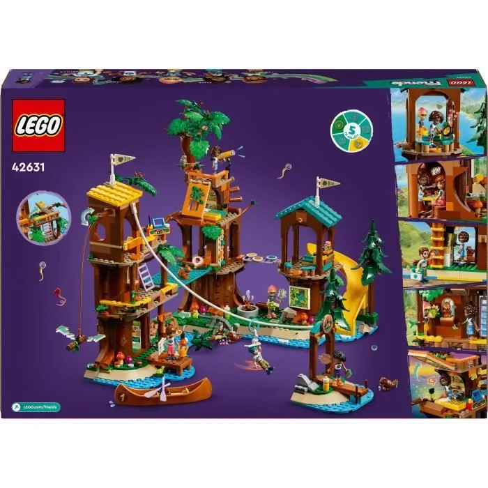 LEGO® Friends 42631 La cabane dans l’arbre de la base de loisirs -Jeu créatif pour enfants-5