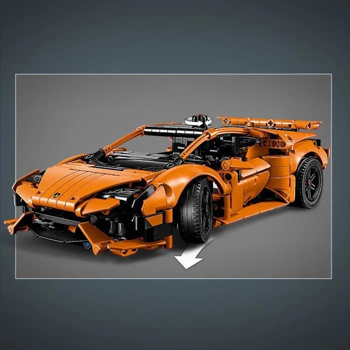 LEGO® Technic 42196 Lamborghini Huracán Tecnica orange Voiture Jouet Pour Enfant de 9 Ans-3