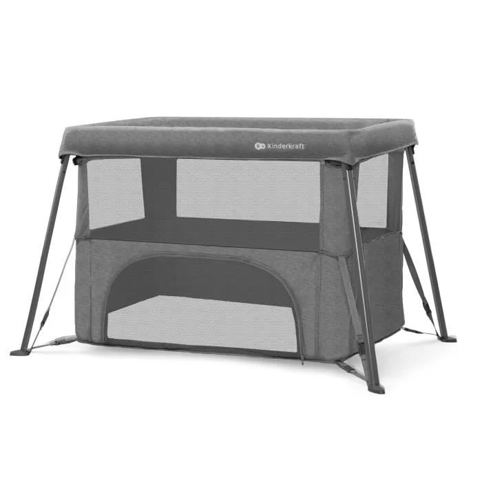 Kinderkraft CAMI lit bébé 3 en 1 - Gris-2
