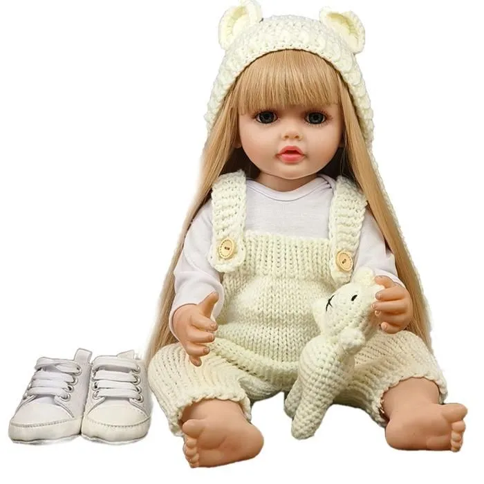Poupée Bébé - Non spécifié - 55cm - Plastique et silicone - Pour enfants 4-6 ans - Jouet aquatique-0