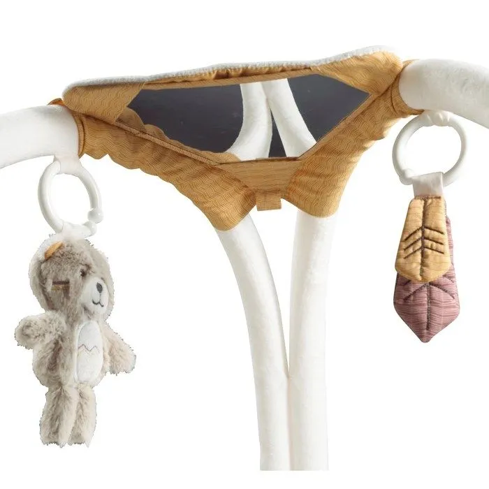 Tapis d'éveil Tipi bébé 77x77cm en polyester beige-2