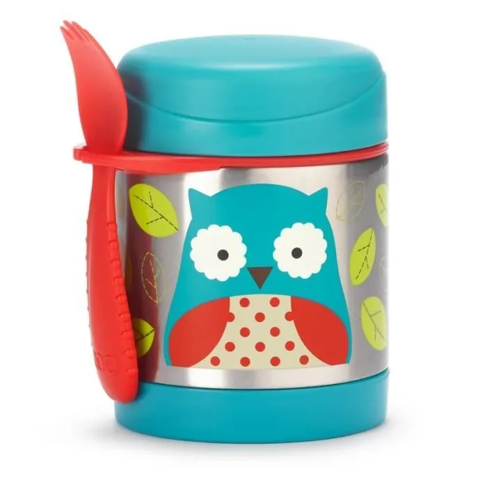 Thermos - SKIP HOP - Hibou - 325ml - Acier inoxydable - Très coloré-0