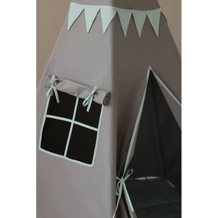 Tipi avec guirlande enfant Moi Mili 'Mint Love' - mint love - TU-1
