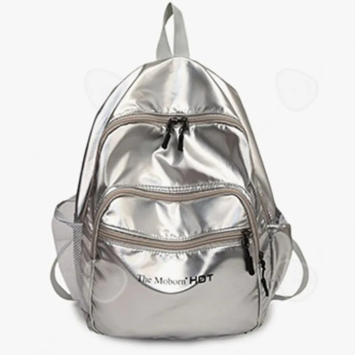 C Sac à dos scolaire 35 x 26 x 12 cm sac à dos de mode voyage léger et sportif cartable léger et confortable sac a dos loisir argent-0