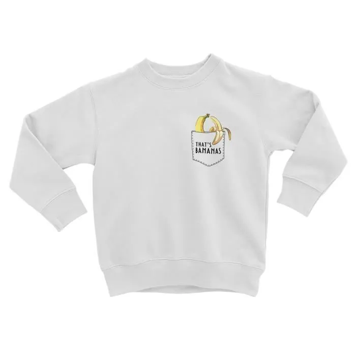 Sweatshirt Enfant Poche That's Bananas Fruit Banane Dessin-0