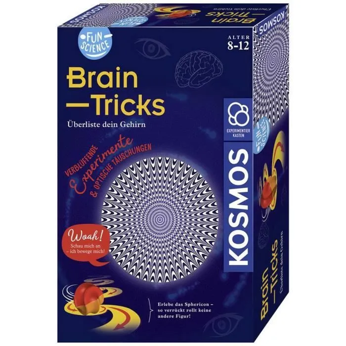 Coffret d'expérience Kosmos 654252 Fun Science Brain Tricks - Pour enfants à partir de 8 ans-2
