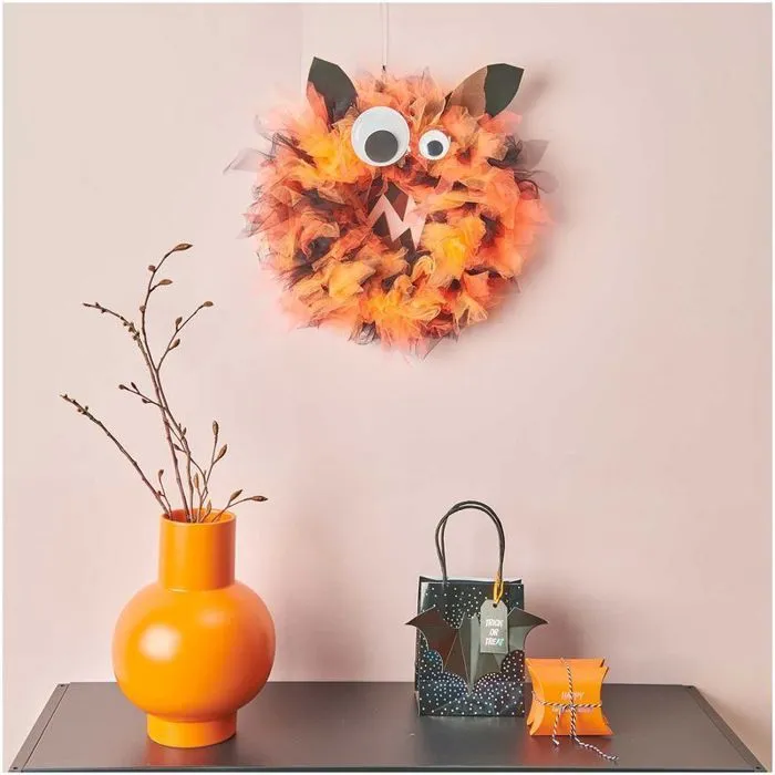 Rouleau de tulle 50 cm x 5 m - orange-3