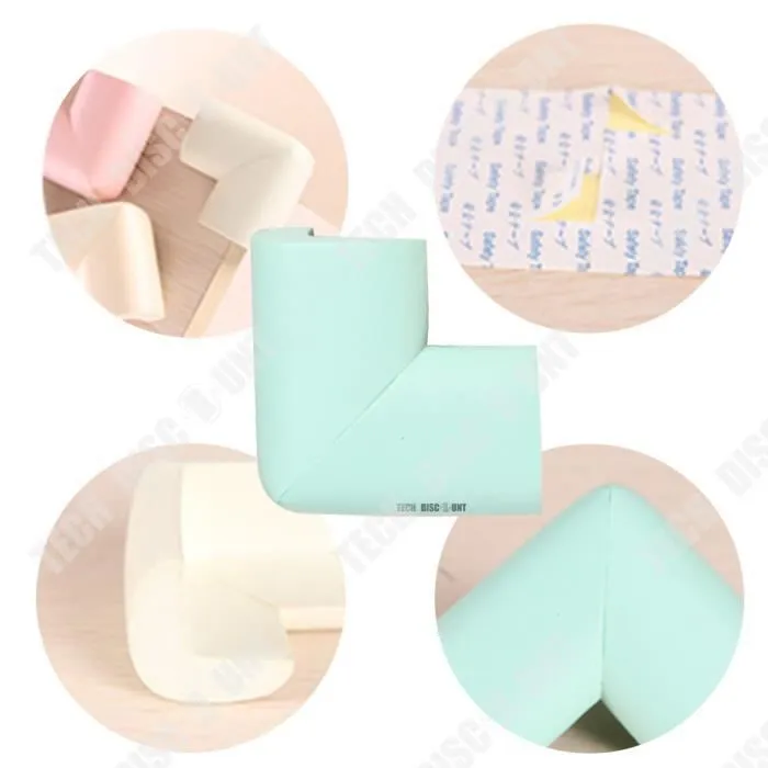 TD® Protège angles bébé anti-collision table sécurité des enfants bords protection verrouillage meubles maison coins tables cacher-3