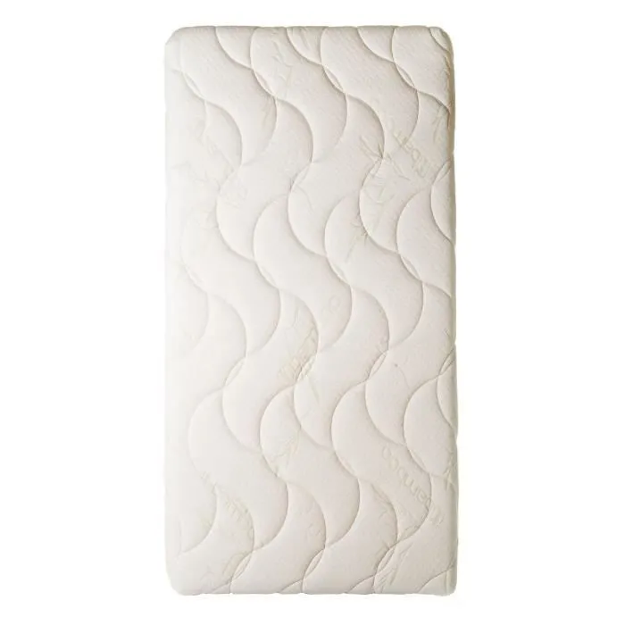 Matelas pour lit bébé en Bambou 60x120 - EASY DORT - Droit - Mixte - Beige - Ecru-0