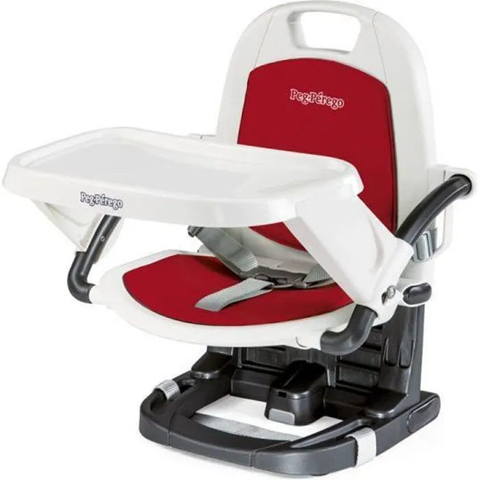 Réhausseur - PEG PEREGO - Rialto Fragola - Réglage en hauteur - Harnais de sécurité - Pliage compact-0
