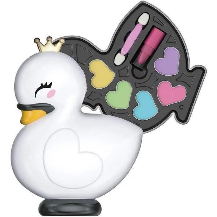 Palette de maquillage Cygne - Clementoni - 18632 - Teintes douces - Pour enfant à partir de 6 ans-1