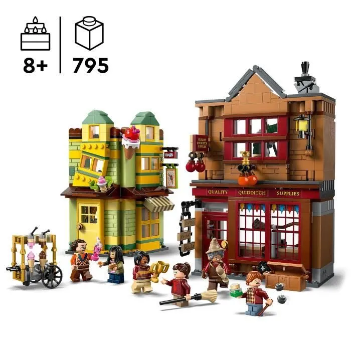 LEGO Harry Potter 76452 Magasin d'Accessoires de Quidditch et Marchand de Glaces Jeu 8 ans-1