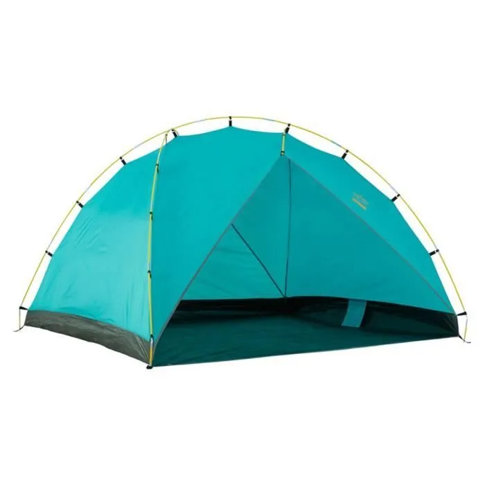 Grand Canyon Tonto Beach Tent 4 - Tente de Plage-Coquille de Plage 210 x 210 cm - Tente déme, UV50+, étanche - Blue Grass (Bleu)-0