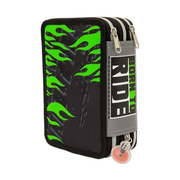 Trousse scolaire - GIOCHI PREZIOSI - Monster Truck - 3 compartiments - 18 crayons - 18 feutres-1