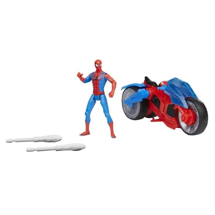 Figurine Spider-Man Arachno-moto lance-toile avec véhicule et projectiles - HASBRO - dès 4 ans-2