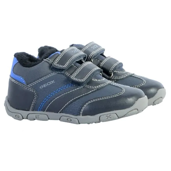 Basket Enfant - Geox - Balu B1636A - Scratch - Bleu - Marine/Royale - Confort Optimal-1
