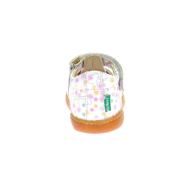 Sandales - KICKERS - Kick Flo - Cuir - Blanc - Scratch-2