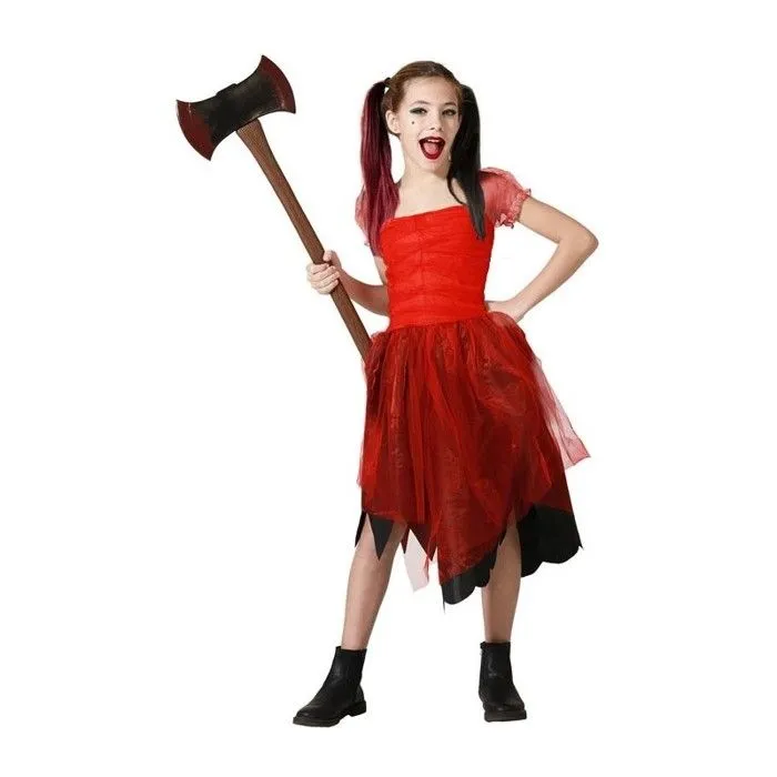 Déguisement Fille Arlequin Fou-0