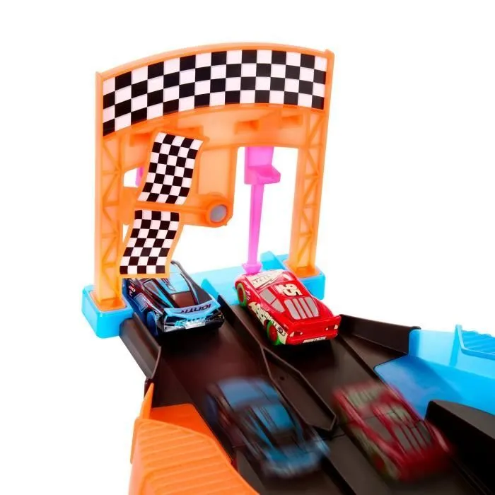 Circuit Glow Racers - Mattel - HPD80 - Jouet de course phosphorescent pour enfant de 4 ans et plus-4