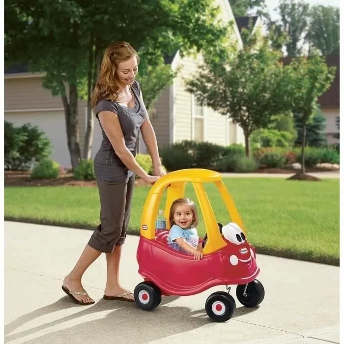 Little Tikes - Cozy Coupe Voiture d'enfant - Mini Véhicule pieds au sol à pousser avec véritable klaxon - Dès 18 mois-2