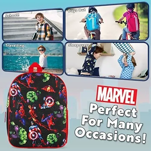 Marvel Sac à Dos Spiderman pour garçons Avengers Captain America Iron Man pour Enfants et Tout-Petits - Sacs à Dos pré-école pour-3