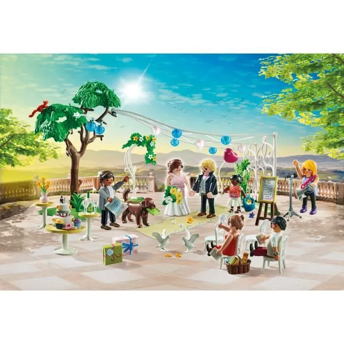 PLAYMOBIL 71365 Cérémonie de mariage, City Life, Le mariage, 163 pièces, Dès 4 ans-1